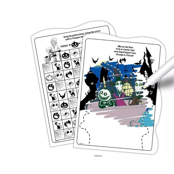 Disney's Nightmare Before Christmas Shaped Imagine Ink Book Color No Mess - Picture 6 of 9